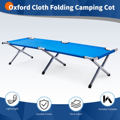 Folding camping cot - cot,, 75"