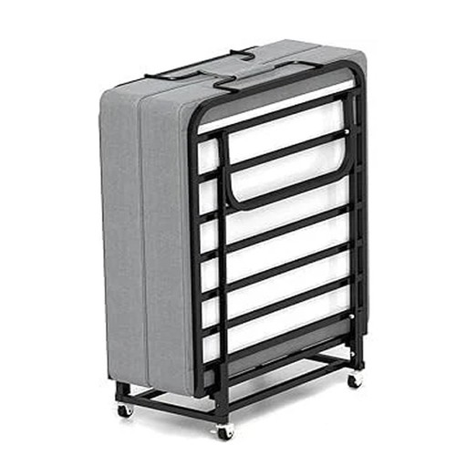 Portable folding bed - folding, with