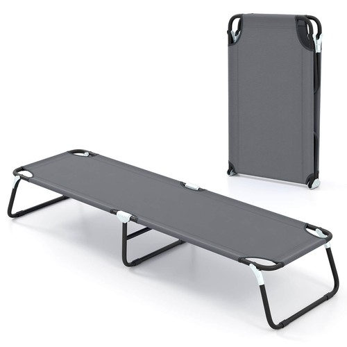 Goplus folding camping bed - goplus,